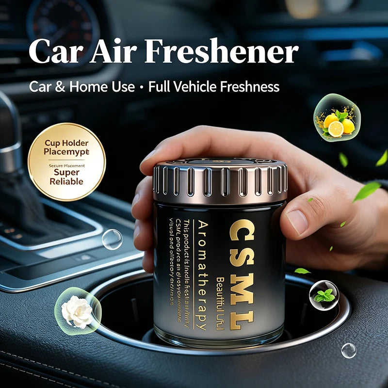 2026 New Gardenia Triumphal‑Arch Car Air Freshener, Solid Balm Car Perfume, Long‑Lasting Car Fragrance for Men & Women