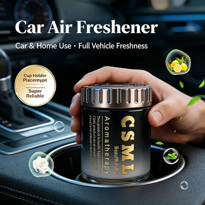 2026 New Gardenia Triumphal‑Arch Car Air Freshener, Solid Balm Car Perfume, Long‑Lasting Car Fragrance for Men & Women