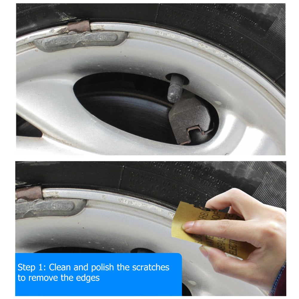 12mL Car Paint Scratch Repair Pen Wheel Spoke Rim Paint Marker Pen Brush Paint