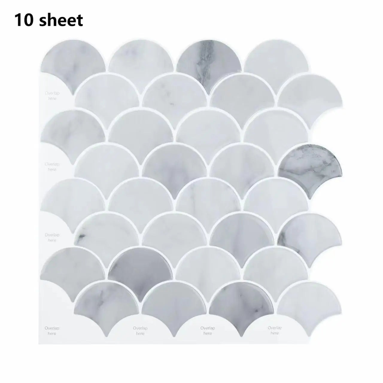 1/10/20pcs Self Adhesive Wall Tiles, Heat Resistant Peel And Stick Kitchen Backsplash, Waterproof , Stickers For Home Decor