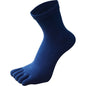 5Pairs Toe Socks Crew Socks Men and Women Five Fingers Socks Breathable Cotton Socks Sports Running Solid Color as Birthday Gift