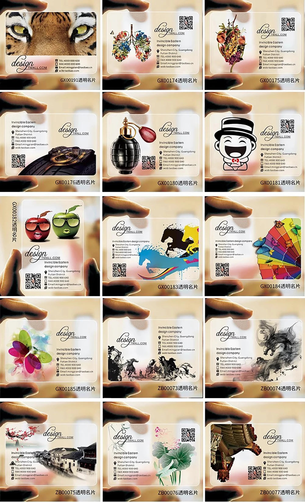 Custom Transparent PVC Business Card Clear Visit Logo Name Plastic Identity Waterproof Round Corners Personalized 200PCS 500PCS