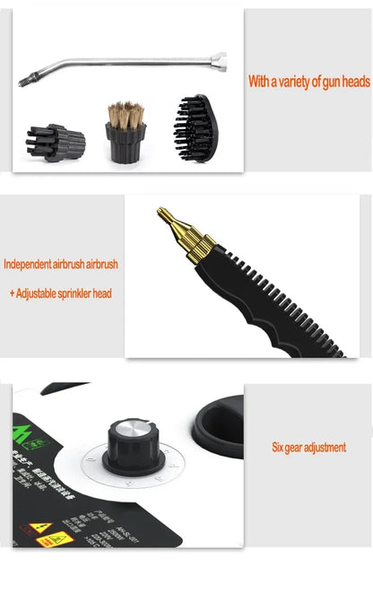 Steam Cleaners High Temperature and Pressure handhold Steam Air conditioners tool Hood Car Steam Clean 2500W