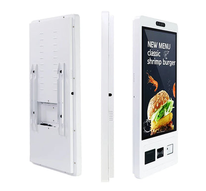 TouchWo 15.6 21.5 23.8 Inch Wall Mount Touch Screen AIO Computer Touchscreen Self Service Checkout Ordering Ticket Payment Kiosk