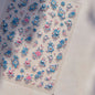 1Sheet 5D Soft Embossed Relief Nail Stickers Cute Daisies Self Adhesive Slider Stickers Press On Nails DIY Japanese Nail Art Dec