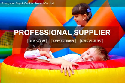 SAYOK Inflatable White Wedding Bounce House Castle PVC Inflatable Bouncy Castle Bounce House Bridal Jumping Bed for Wedding