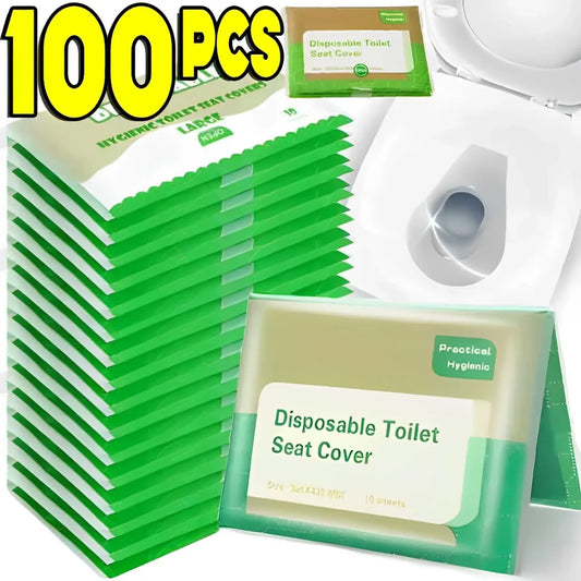 Portable Disposable Toilet Seat Cover Travel Camping Hotel Bathroom Accessories Degradable Waterproof Soluble Water Toilet Mats