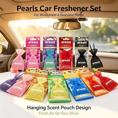 Areon Pearls Mesh Pouch Air Freshener Mixed Scent Bead‑Filled Hanging Fragrance Sachet 10‑40 Pcs