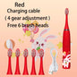 Kids Sonic Electric Toothbrush Rechargeable Smart Timer Colorful Cartoon Teeth Whitening Portable USB Charging  Tooth Brush