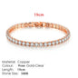 Fashion Multicolor Tennis Bracelet for Women 2.5/3/4/5mm Zirconia Charm Designer Tennis Chain Men Bracelet Wedding Jewelry KC128