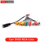 Junsun Car Stereo Radio RCA Output Wire Aux-in Adapter Cable with MIC Car Accessories
