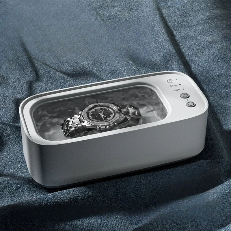 Portable Ultrasonic Cleaning Machine Multifunctional Household Ultrasonic Cleaner for Glasses Jewelry Dentures Braces
