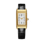 2025 Hot Sale Retro Niche Temperament Slide Design Leather Quartz Square Exquisite and Versatile Digital Watch 21mm