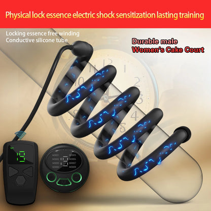 Electric Shock Metal Penis Ring Electric Penis Enlarger Massage Cock Ring Medical Themed Toys Stimulate Adult Sex Toys For Men
