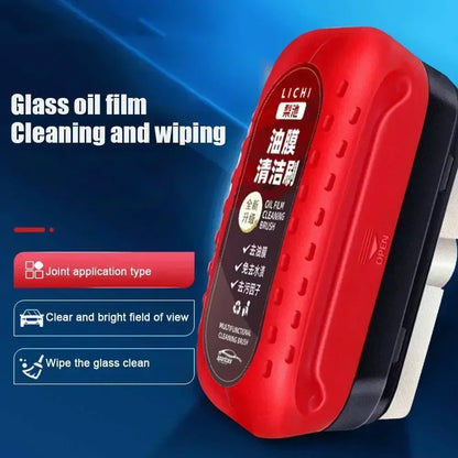 Car Windshield Cleaning Brush Glass Oil Film Remover Front Dashboard Side Window Rearview Mirror Cleaning Agent Water Repellent