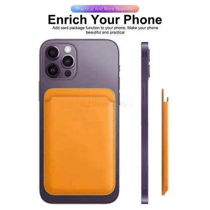 For Magsafe Magnetic Wireless Charging Case For iPhone 15 11 12 13 14 Pro MAX Mini XR XS 7 Plus Leather Wallet Card Holder Cover