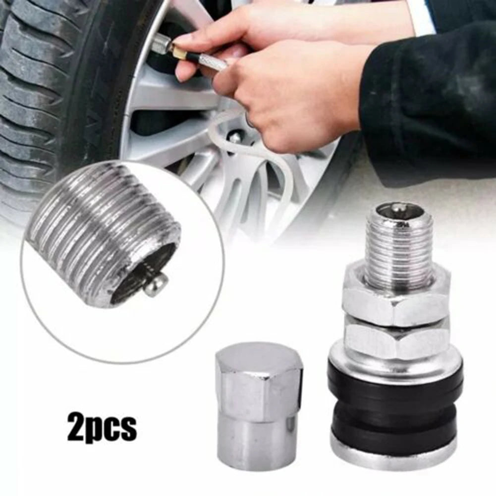 Metal Car Tubeless Vacuum Tire 2pcs Car Tubeless Tire Valve Short Stems Vacuum Tire Valve Stems For Car Hot Sale