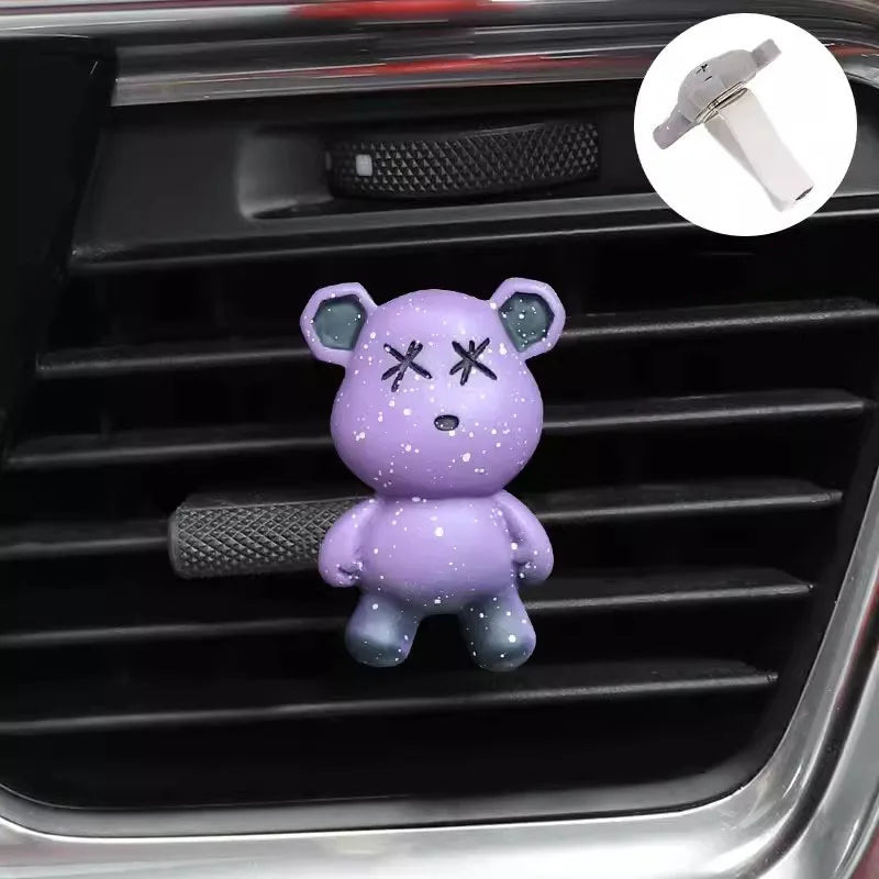 Bear Car Air Freshener Outlet Vent Perfume Clips Fragrance Conditioning Aromatherapy Perfume Clip Car Interior Decoration