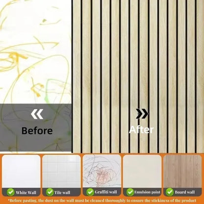 Thick Wood Grain Self-adhesive Wall Sticker Waterproof for Home Decortion Peel and Stick Foam Wallpaper Bedroom Living Room