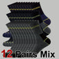 6/12 Pairs High-Quality Men Business Odor Proof Mid Tube Socks Sweat Absorbing Breathable All Season Sports Leisure Socks