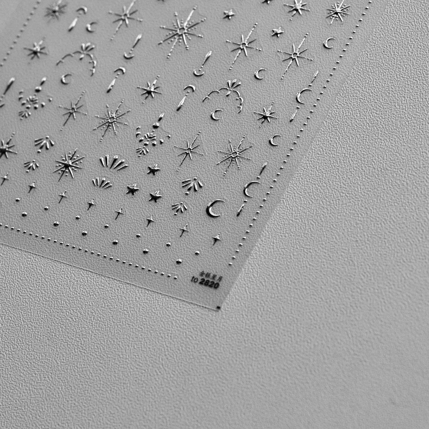 Bronzing Nails Sticker Ice Transparent Star Back Adhesive Nail Art Stickers Cool Five-pointed Star Manicure Decoration 3D Decals