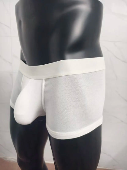 Cotton men's boxer briefs with large pockets, comfortable and hot-selling men's sexy underpants.