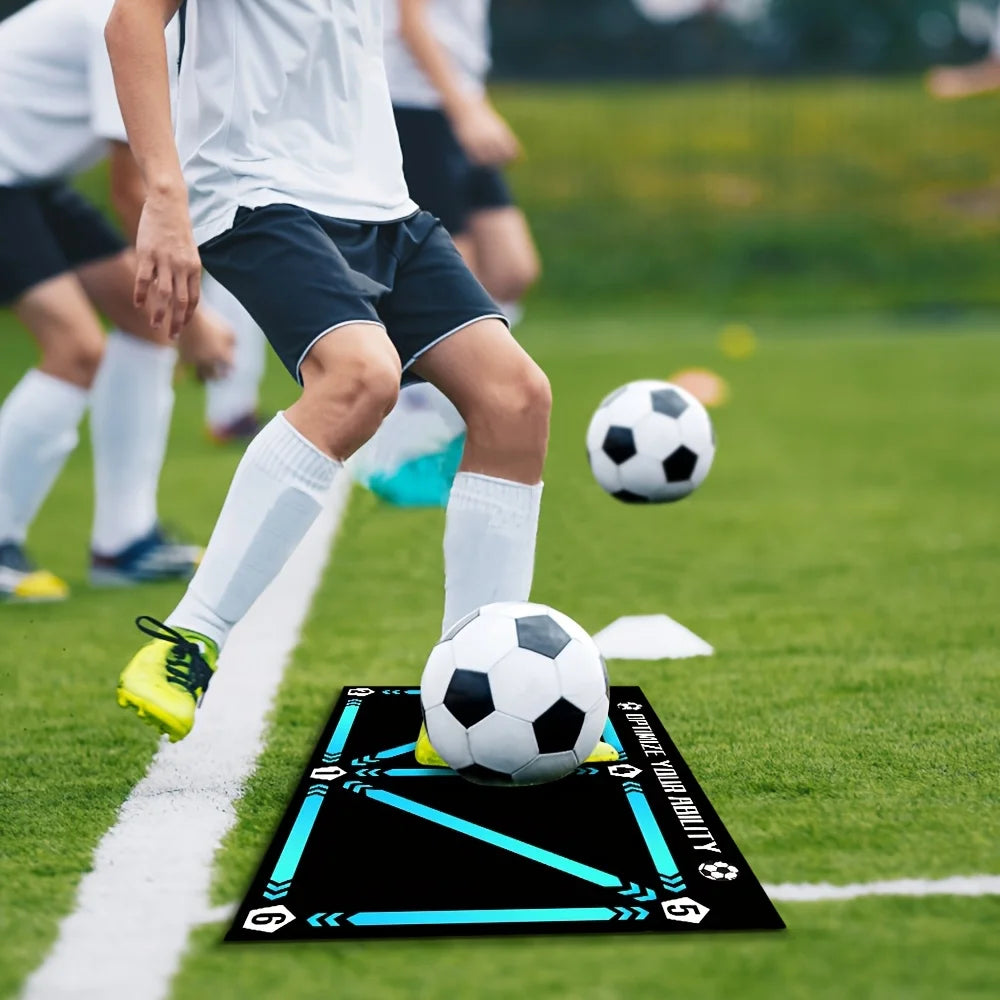 New football control training mat | Stable, quiet rubber bottom | Digital guidance design | Enhances ball feel, daily training