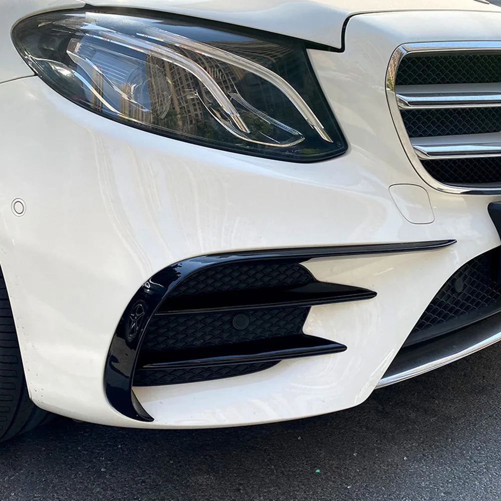 Car Front Bumper Lip Splitter Fog Light Trim For Mercedes For Benz E-Class W213 For AMG LINE 4-DOOR SALOON/ESTATE