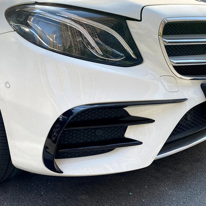Car Front Bumper Lip Splitter Fog Light Trim For Mercedes For Benz E-Class W213 For AMG LINE 4-DOOR SALOON/ESTATE