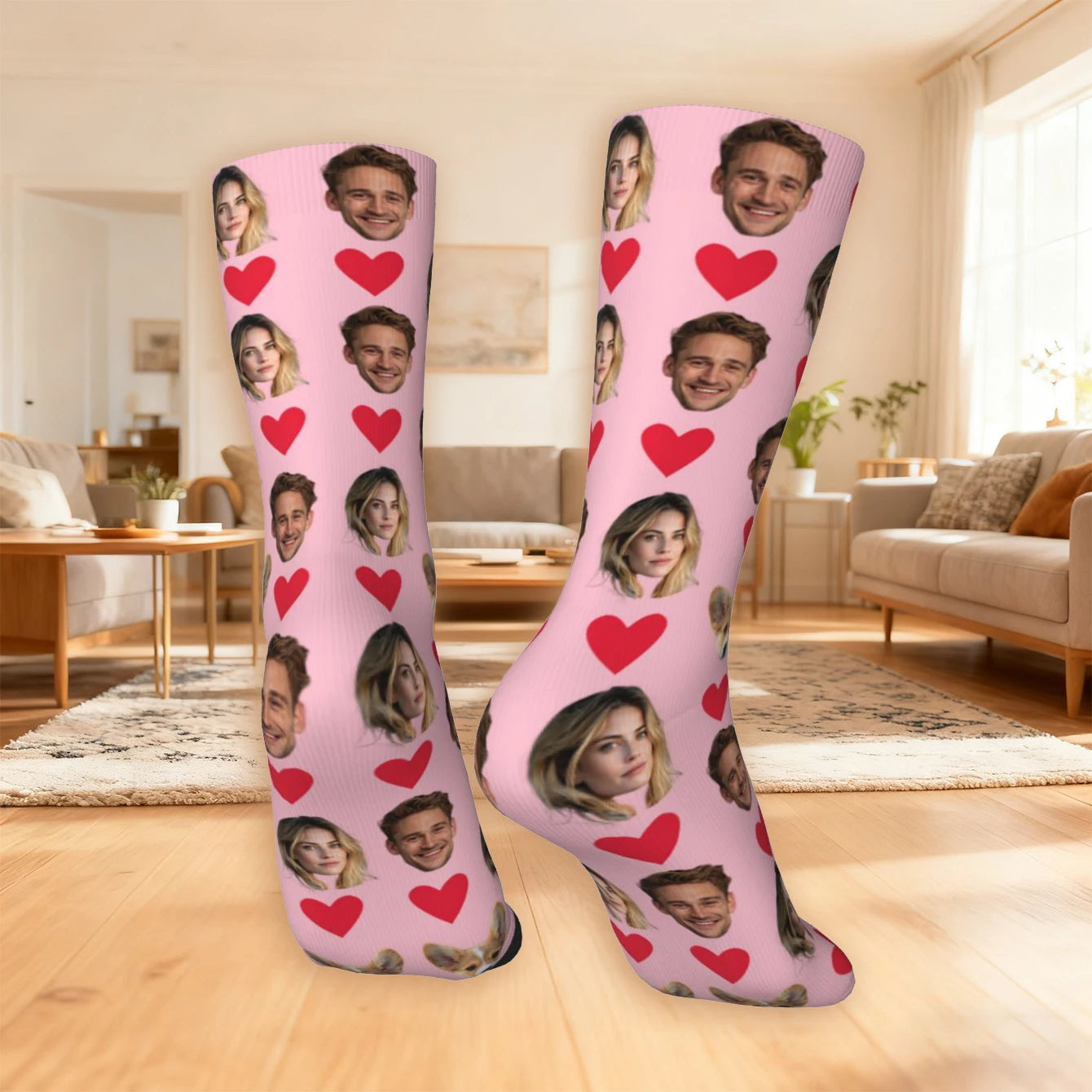 Customized socks for men and women Face-themed funny expression socks Personalized photo-customized socks Birthday gifts