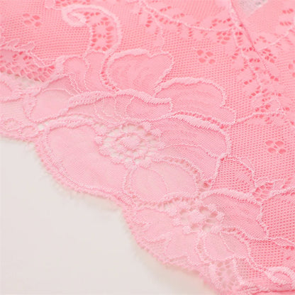 3PC/Set Women's Sexy Floral Lace Panties Low Rise Hollow Out Briefs Transparent Underwear Female Elastic Straps Soft Lingerie