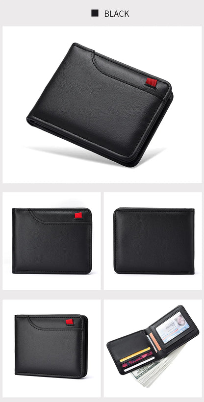 Men's Wallet Vertical Multi Card Small Wallet Driver's License Youth Mini Student Change Bag Card Bag