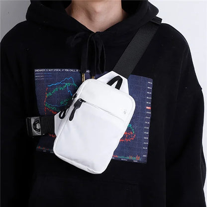 Men Crossbody Bag Mini Waterproof Leisure Fashion Mobile Phone Chest Bag Business Commuting Outdoor Sport Shoulder Crossbody Bag