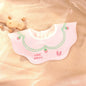 Cute Embroidery Cotton Baby Bibs Autumn New Infant Bib Newborn Burp Cloths for Kids Boy Girl Spring Soft Feeding Saliva Towel