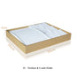 Luxury Gold White PU Leather Necklace Ring Earring Holder Jewelry Tray Series Jewelry Disply Jewellery Organizer Box