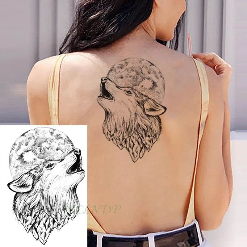 Waterproof Temporary Tattoo Sticker Joker Skull Letter Big Size Body Art Flash Tatoo Fake Tatto Stickers for Girl Men Women