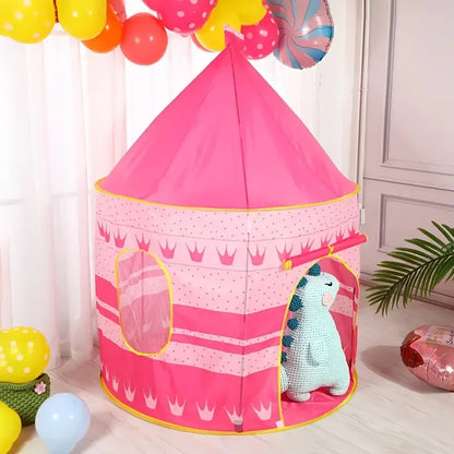 Night Sky Design Children's Playhouse Tent, Cute Castle for Little Boys and Girls