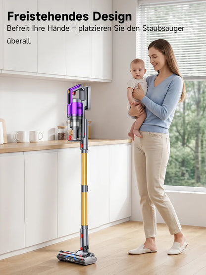 Tdyon Nova 70000Pa Cordless Vacuum Cleaner, 75Mins Long Runtime Removable Battery, Self-Standing Wall Charging, Lightweight Stick Vac for Home Pet Hair