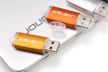 JASTER High Speed USB 2.0 Flash Drive Mini Plastic Pendrive 128M 4GB 16GB 32GB 64GB 128GB With Keychain Memory Stick Pen Drive