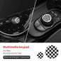 Central Control Volume Multimedia Button Knob Sticker for MINI Cooper F55 F56 F57 F60 Countryman Leather Car Interior Styling