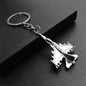 Air Plane Model Fighter Keychains Metal Cool Airplane Keyring Pendant Car Motorcycle Bag Key Chain Ring for Men Creative Gift