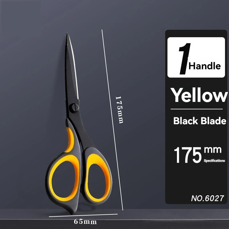 Deli-Stainless Steel Anti-Stick Scissors, Alloy Stationery, School Supplies, Office, Student, DIY, Hand Craft, 175mm