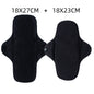 AI2 2PCS Black Pure Cotton Sanitary Pad Reusable Menstrual Pads Heavy Flow Women Menstrual Period Washable Sanitary Napkin