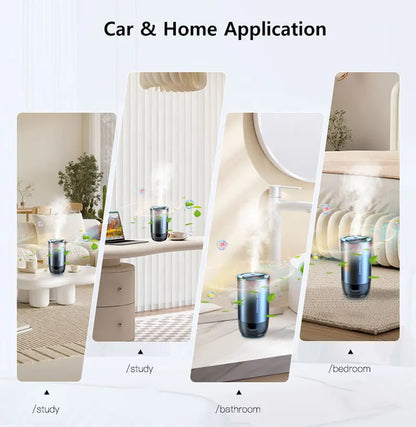 50ML Car Perfume Diffuser Smart Car Air Diffusers Adjustable Concentration 50ml Essential Oil Diffuser Rechargeable Fragrance