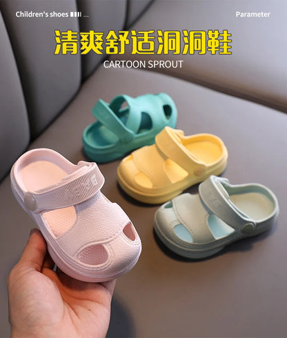 Children's Cave Shoes, Summer Boys, Baby Non-slip Soft Soled Beach Shoes, Girls' Baby Cartoon CHILDREN'S Slippers