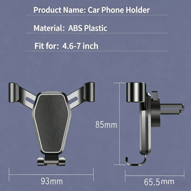 Universal Gravity Auto Phone Holder Car Air Vent Clip Mount Mobile Phone Holder Cell Phone Stand GPS Support For iPhone Samsung