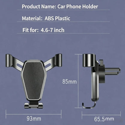 Universal Gravity Auto Phone Holder Car Air Vent Clip Mount Mobile Phone Holder Cell Phone Stand GPS Support For iPhone Samsung