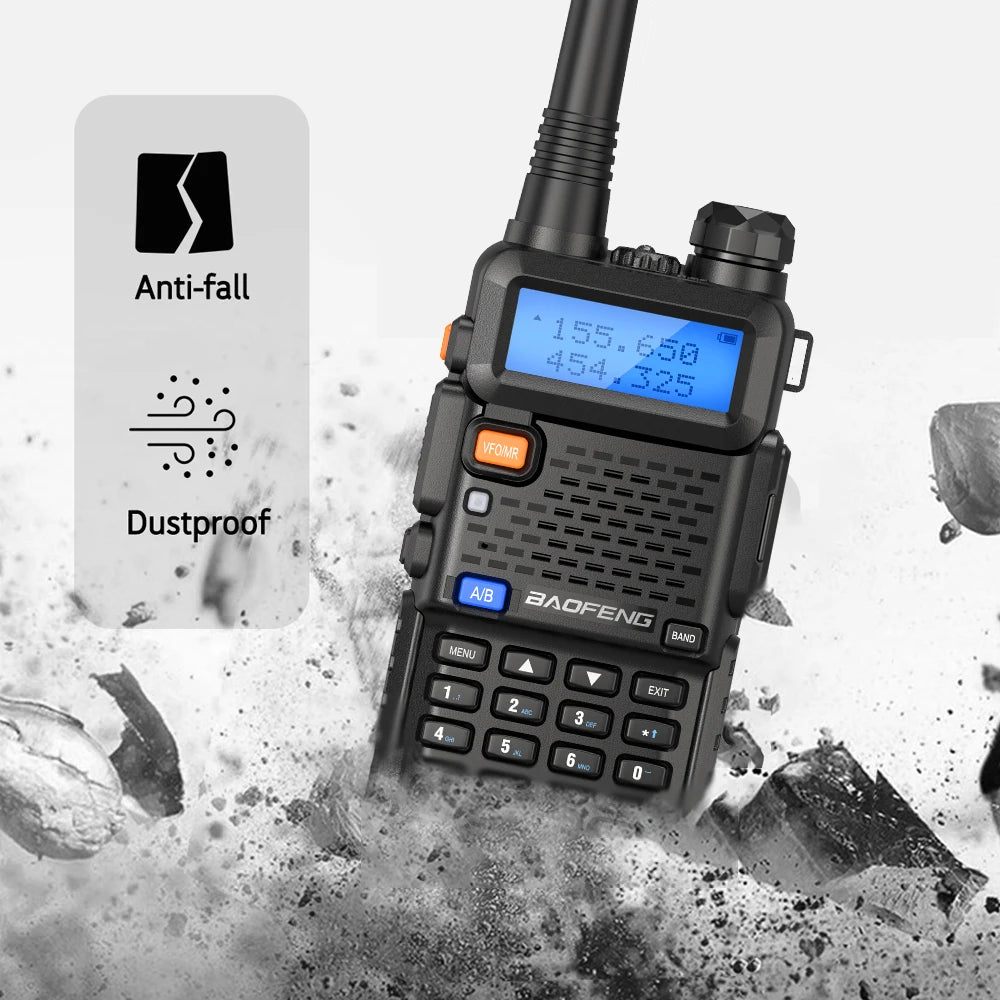 1/2PCS Baofeng UV 5R 5W 8W Walkie Talkie Portable Ham CB Radio Dual Band VHF UHF FM Transceiver Two Way Radio UV82 S9 K5 Plus