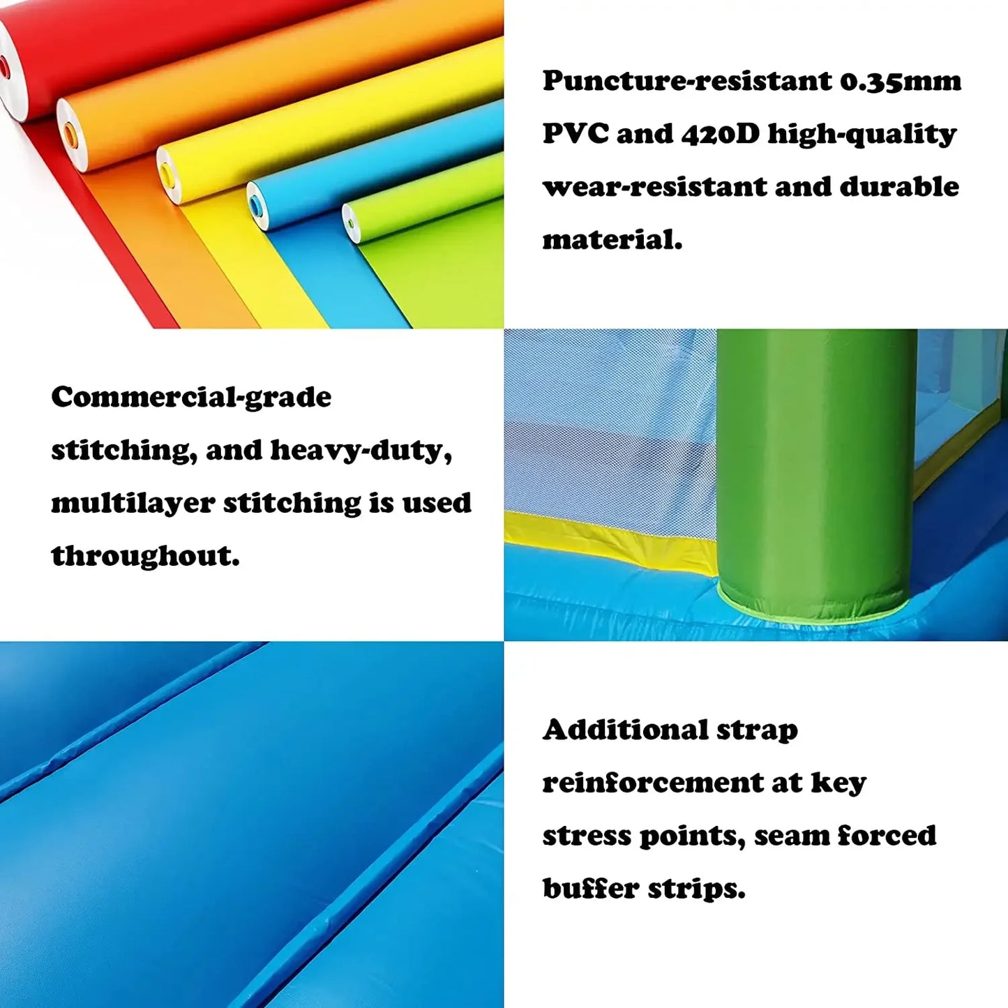 Inflatable Bounce House with Slide for Kids 5-12,12ft x 9ft x 8ft Bouncy Castle Jump House for Adult Toddlers Kids Party