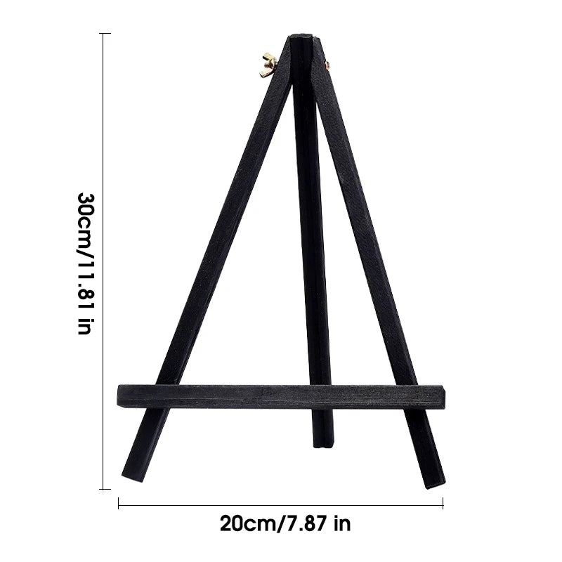 Wooden Easel For Painting,20cm 24cm 30cm 40cm 50cm Height Folding Desktop Display Triangle Bracket,Art Supplies,1 Piece HJ-02